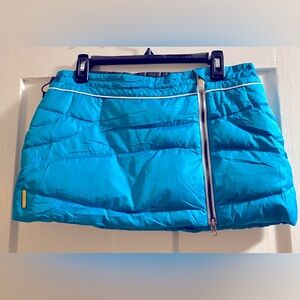 Lole Turquoise Puffer Mini Skirt Bum Warmer M